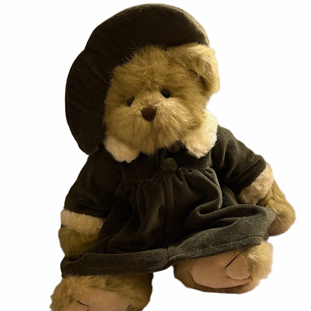 Plush Teddy Bear with Hat - Tri-Russ Int’l Harvest Moon -Adult owned. 12 inch
